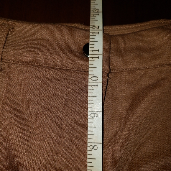 FOR LOVE & LEMONS Shannon Pants Camel Wide Leg Front Seam Knit Trousers Sz S - Picture 11 of 13